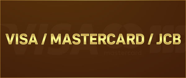 Visa/Mastercard/JCB
